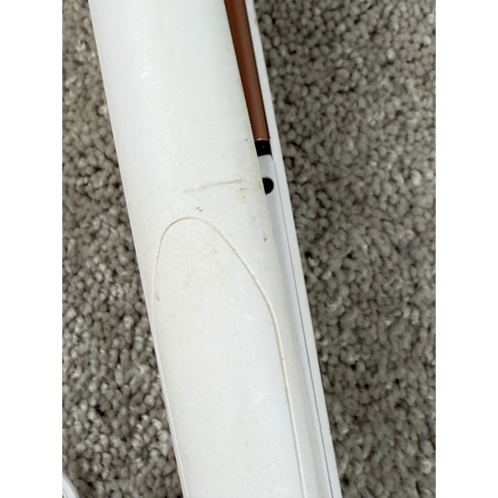 Conair CS221N 1" Double Ceramic Flat Iron Hair Straightener White Styling Tool - Picture 5 of 8